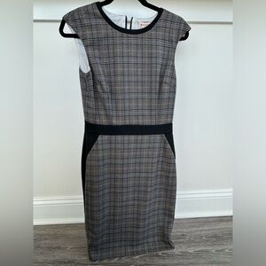 Brooks Brothers Glen Plaid Sleeveless Sheath Dress NWT Size 2